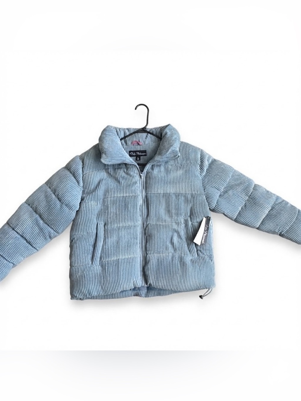 NWT Baby Blue Corduroy Puffer Jacket